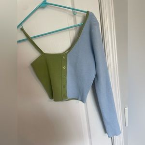 Boutique- single shoulder sweater never worn